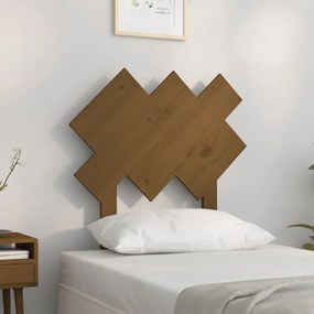 Testiera Per Letto Ambra 72,5x3x81 Cm İn Legno Massello Di Pino /