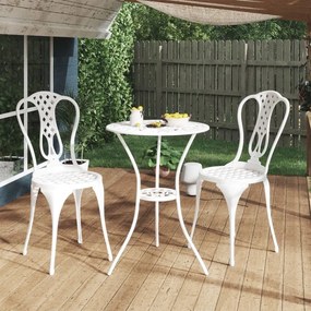 Set Da Bar 3 Pz İn Alluminio Pressofuso Bianco /