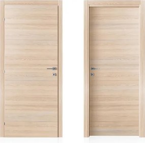 Porta interna a battente Desert in MDF colore rovere miele, L 80 x H 210 cm, apertura reversibile
