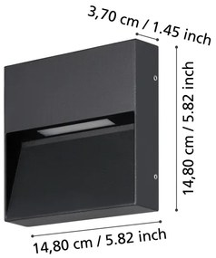 Eglo 900889 - Applique a LED da esterno MARUGGIO LED/4,8W/230V IP65