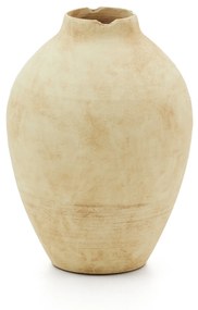 Kave Home - Vaso Silbet in ceramica beige 23 cm