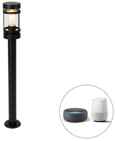 Lampada da esterno smart nera 80 cm IP44 incl. Wifi ST64 - Gleam