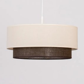 Brilagi - Lampadario LED a sospensione con cavo BOHO STYLE 1xE27/15W/230V Ø 40 cm crema/marrone