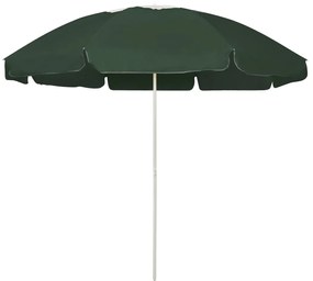 Ombrellone Da Spiaggia Verde 240 Cm /