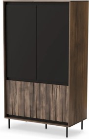 Armadio Swing S-1 in noce/nero