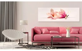 Quadro Beautiful Magnolias  Colore Grigio, Dimensioni e Misure 135x45