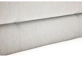 Letto matrimoniale imbottito grigio chiaro con vano contenitore con griglia 160x200 cm Lotte - Meise Möbel