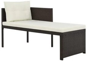 Set Divani da Giardino 4 pz in Polyrattan Marrone