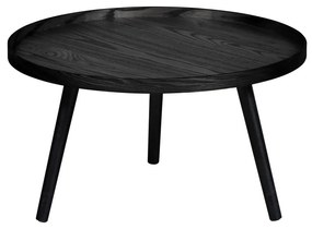 Tavolino nero , Ø 60 cm Mesa - WOOOD