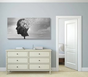 Quadro su tela – Albero in forma di volto
