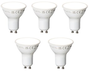 Set di 5 lampadine LED Smart GU10 bianche 7W 700 lm 3000K