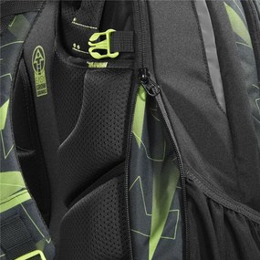 Zaino scuola coocazoo PORTER, Lime Flash, certificato AGR