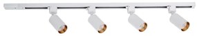 Faretto per sistema binario TRACER, 4x GU10/10W/230V, 1 m, bianco