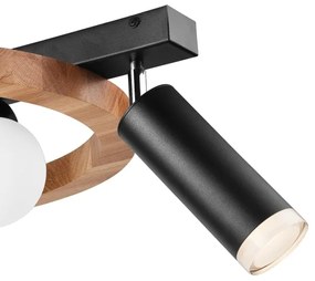 Faretto OTIS 3xG9/5W/230V + 1xE27/15W/230V quercia