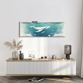 Quadro su tela – Balena tranquilla sotto il mare