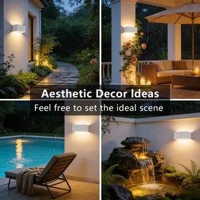 BRILAGI - Applique LED da esterno DONNANI LED/7W/230V 20 cm bianco IP44