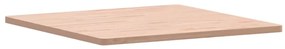 Piano per tavolo 80x80x2,5 cm quadrato legno massello di faggio