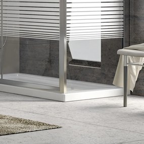 Cabina doccia 170x70 angolare altezza 180cm serigrafata  K410NS - KAMALU