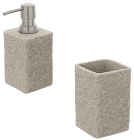 Set 2 Accessori D'Appoggio Feridras "Sabbia" Beige