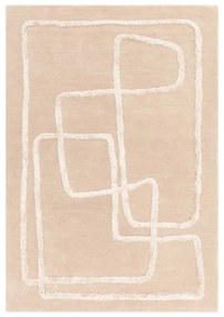 Tappeto in lana beige tessuto a mano 160x230 cm Matrix - Asiatic Carpets