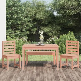 Set da Pranzo per Giardino 4 pz in Legno Massello di Douglas