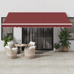 Tenda Da Sole Retrattile Automatica Bordò 450x350 Cm /