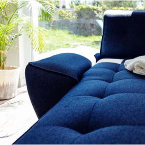 Divano letto blu navy divano angolare variabile Dazzling Daisy - Miuform