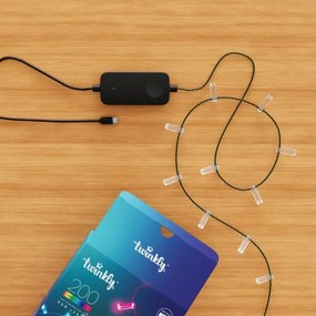 Twinkly TWKC100RGB-G - LED RGB Dimmerabile Catena natalizia 100xLED 8 m USB Wi-Fi