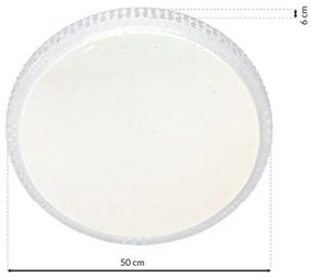 Plafoniera LED CRUZ dimmerabile con telecomando 1xLED/66W/230V 3300lm