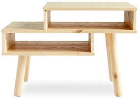 Tavolino in legno di pino in colore naturale Hako - Karup Design