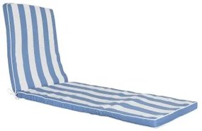 Cuscino per Lettino DKD Home Decor Amaca Bianco Blu cielo 190 x 60 x 5 cm