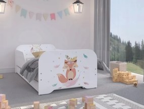 Bellissimo letto per bambini con adorabile volpe 140 x 70 cm