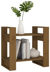 Libreria/divisorio miele 60x35x57 cm in legno massello