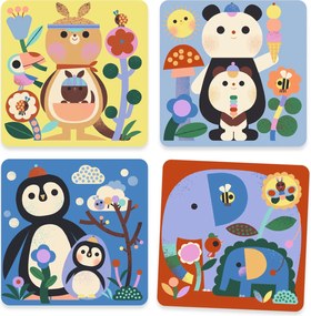 Disegni magici da colorare - Mamme con i loro cuccioli - Mondo