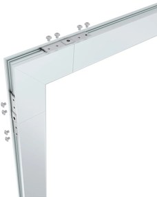 Connettore "L" Verticale per Binario Magnetico a Superficie - Bianco