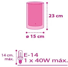Dalber 41181 - Lampada da tavolo CUORE 1xE14/40W/230V
