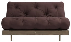 Divano letto marrone scuro 140 cm Roots - Karup Design