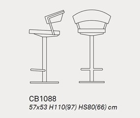 Connubia sgabello con base centrale new york