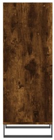Credenza rovere fumo 34,5x32,5x90 cm in legno multistrato