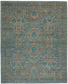 Samarkand Tappeto orientale 310x250 Verde (Pakistan) Annodato A Mano