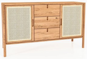 Cassettiera bassa in rovere 142x84 cm Pola - The Beds