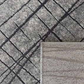 Tappeto moderno grigio astratto Larghezza: 80 cm | Lunghezza: 150 cm