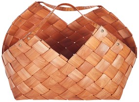 Cesta legno naturale 42 cm QARA Beliani