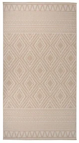Tappeto Da Esterni A Tessitura Piatta 80x150 Cm Strisce Marroni /