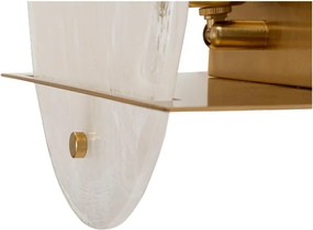 Lampada da parete dorata in vetro Portlan – Mauro Ferretti