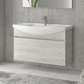 Mobile bagno 100cm sospeso con cassetto scorrevole BN-100B - KAMALU