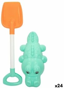 Set di giocattoli per il mare Colorbaby 2 Pezzi Coccodrillo Pala polipropilene (24 Unità)