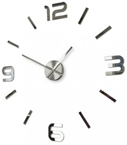 Orologio da parete adesivo a specchio di design, 80 cm
