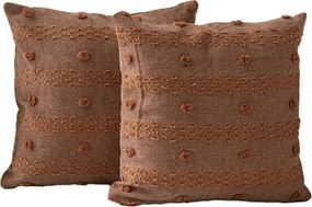 Federe decorative in set 2 pz 43x43 cm Tuffet – Mioli Decor