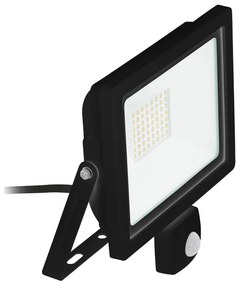 Eglo 64873 - Riflettore LED con sensore FILETTI LED/50W/230V 3000K IP44 nero